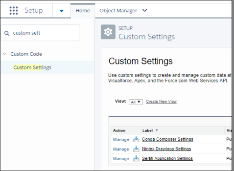 custom settings location